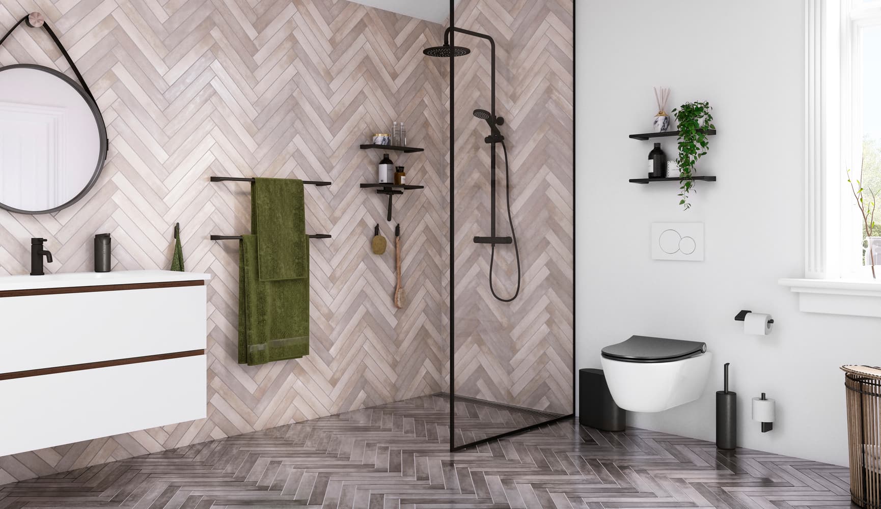 Pressalit STYLE bathroom accessories in bathroom
