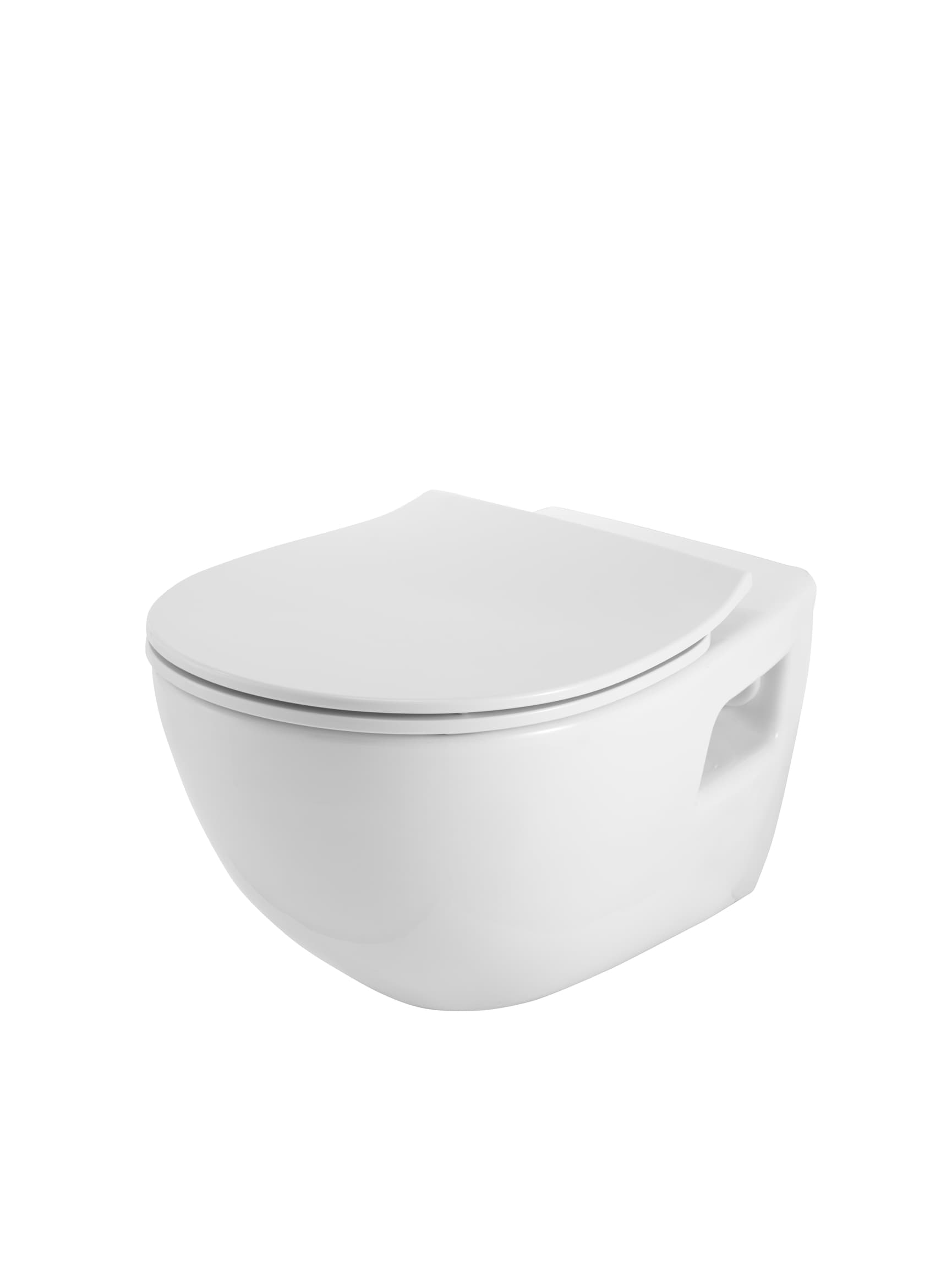 Pressalit Chilli toilet seat on toilet bowl
