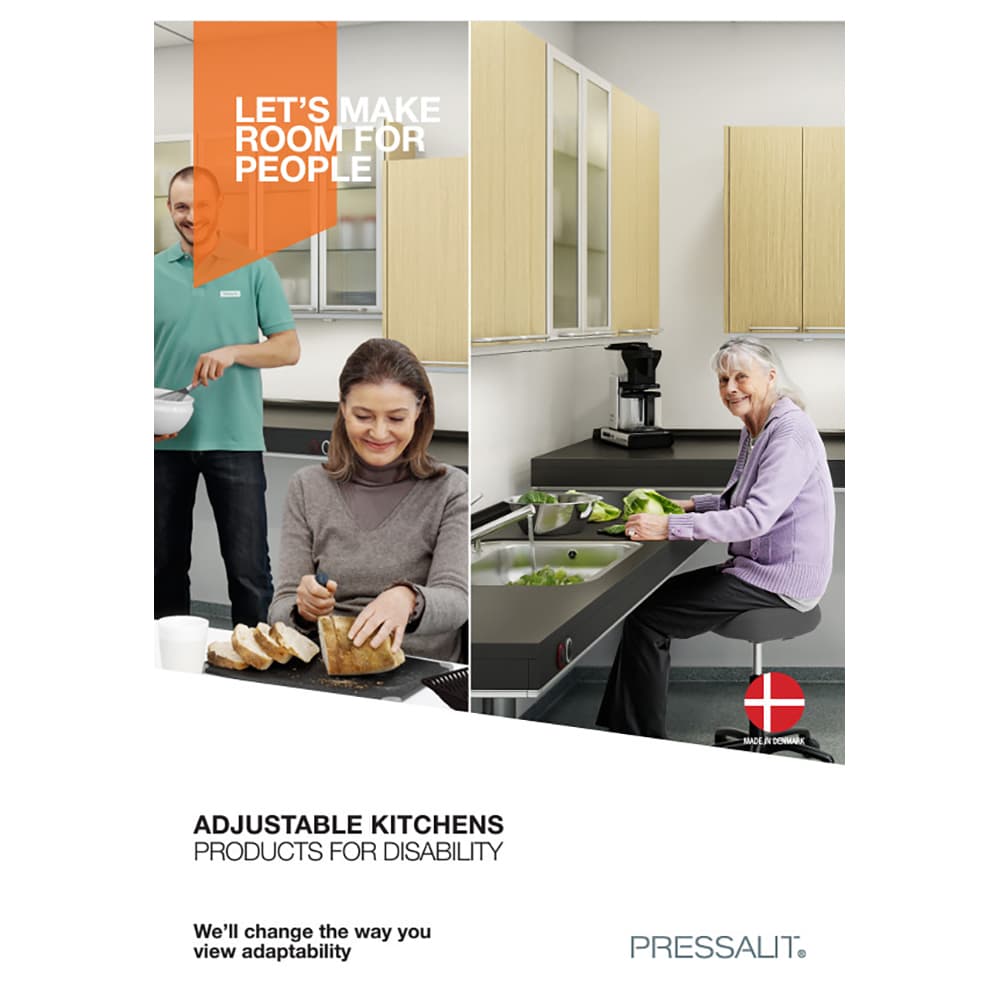 Pressalit adjustable kitchens products for disability