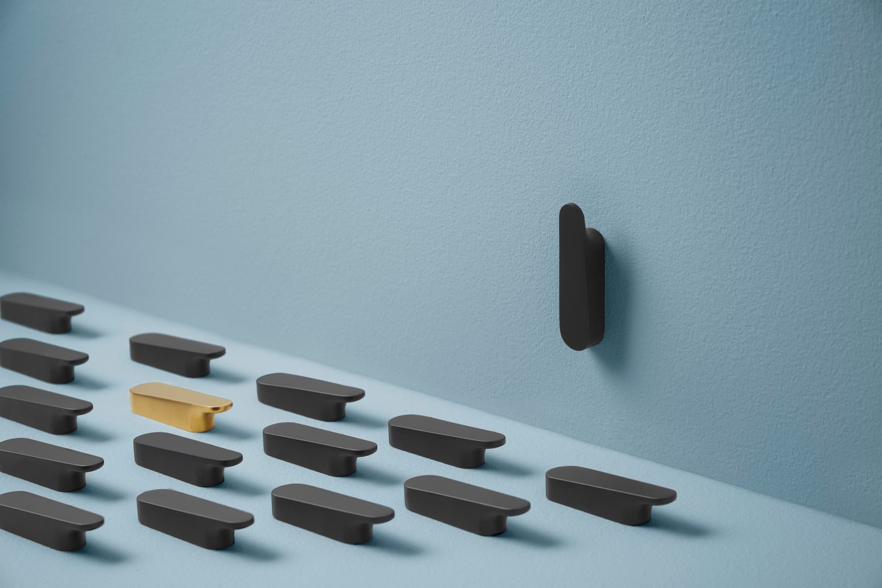 Pressalit STYLE towel hooks, matt black