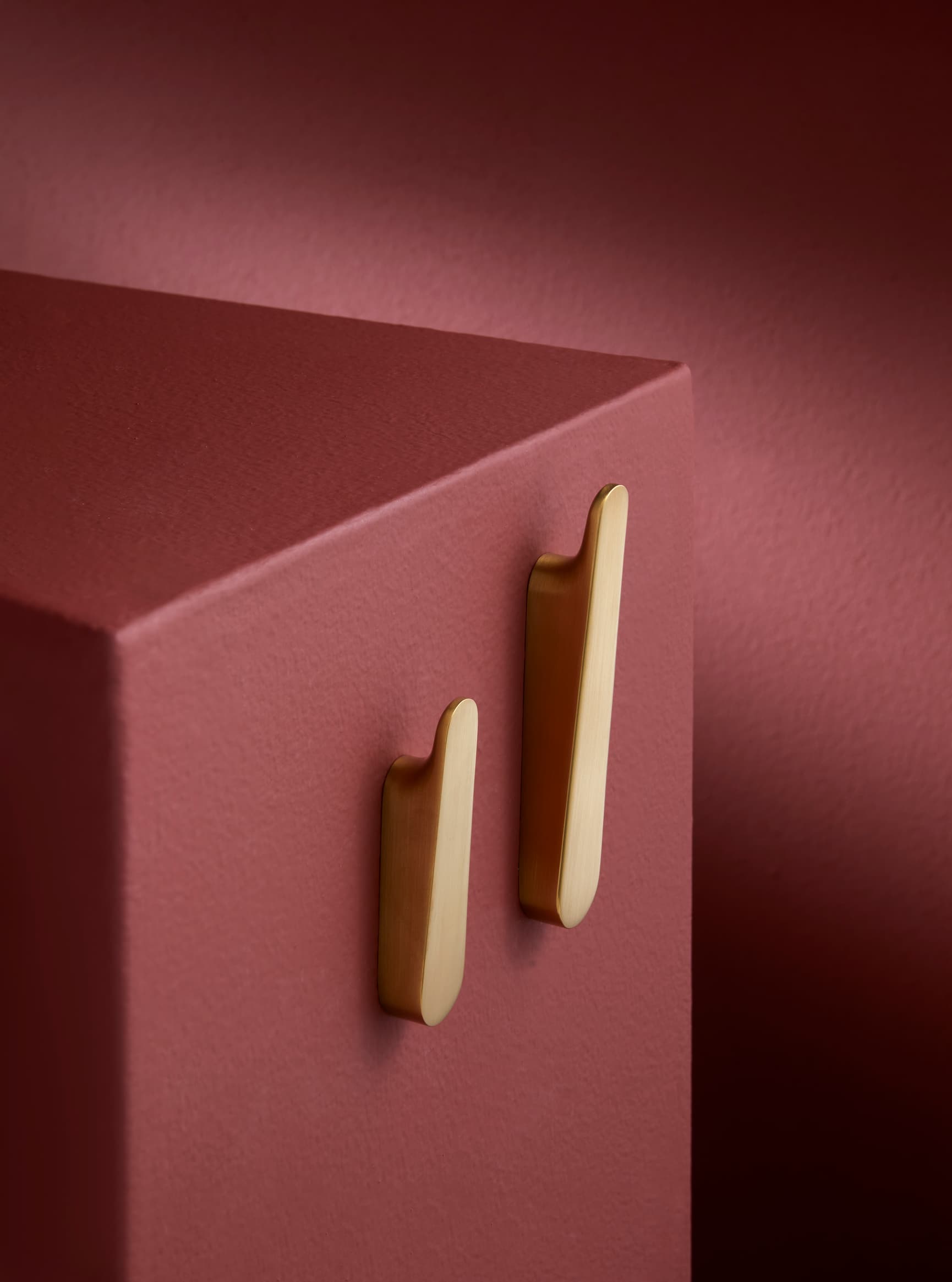 Pressalit STYLE bathroom accessories, towel hooks, brushed brass