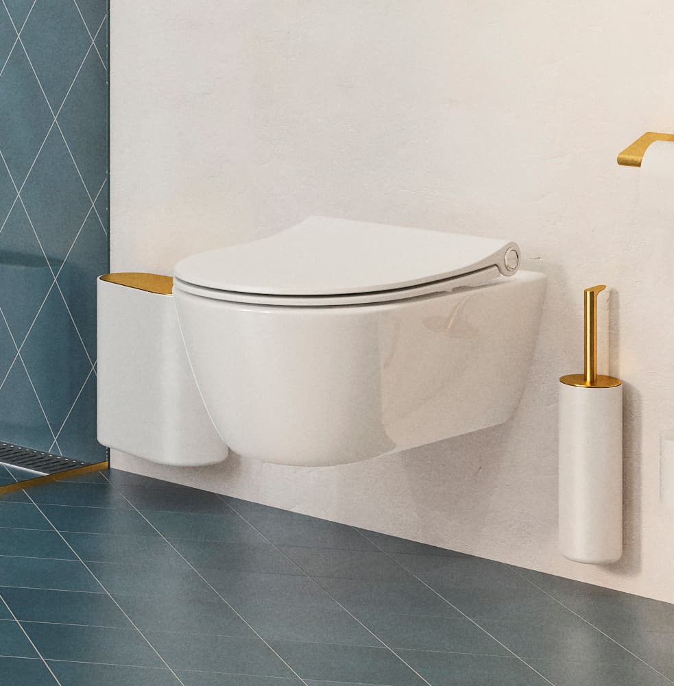 Pressalit STYLE toilet bin wall mounted