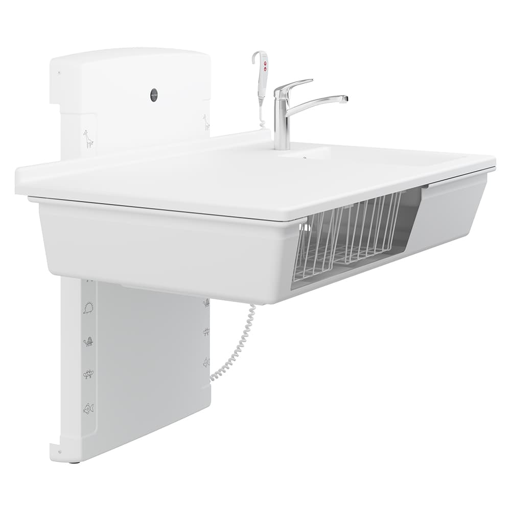 Daycare changing tables, lowstart and wall-mounted