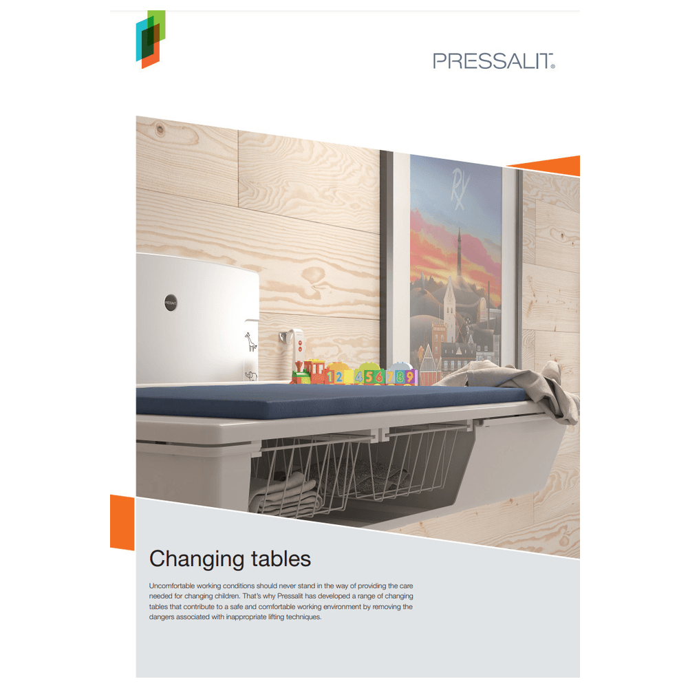 Pressalit daycare changing table brochure