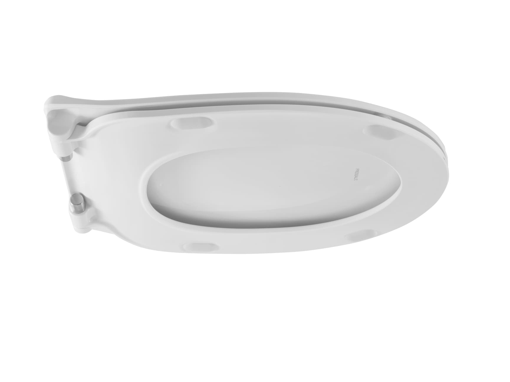 Pressalit Chilli toilet seat seen from below