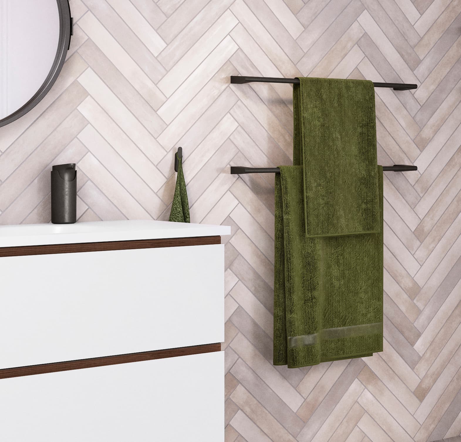 Black bathroom accessories