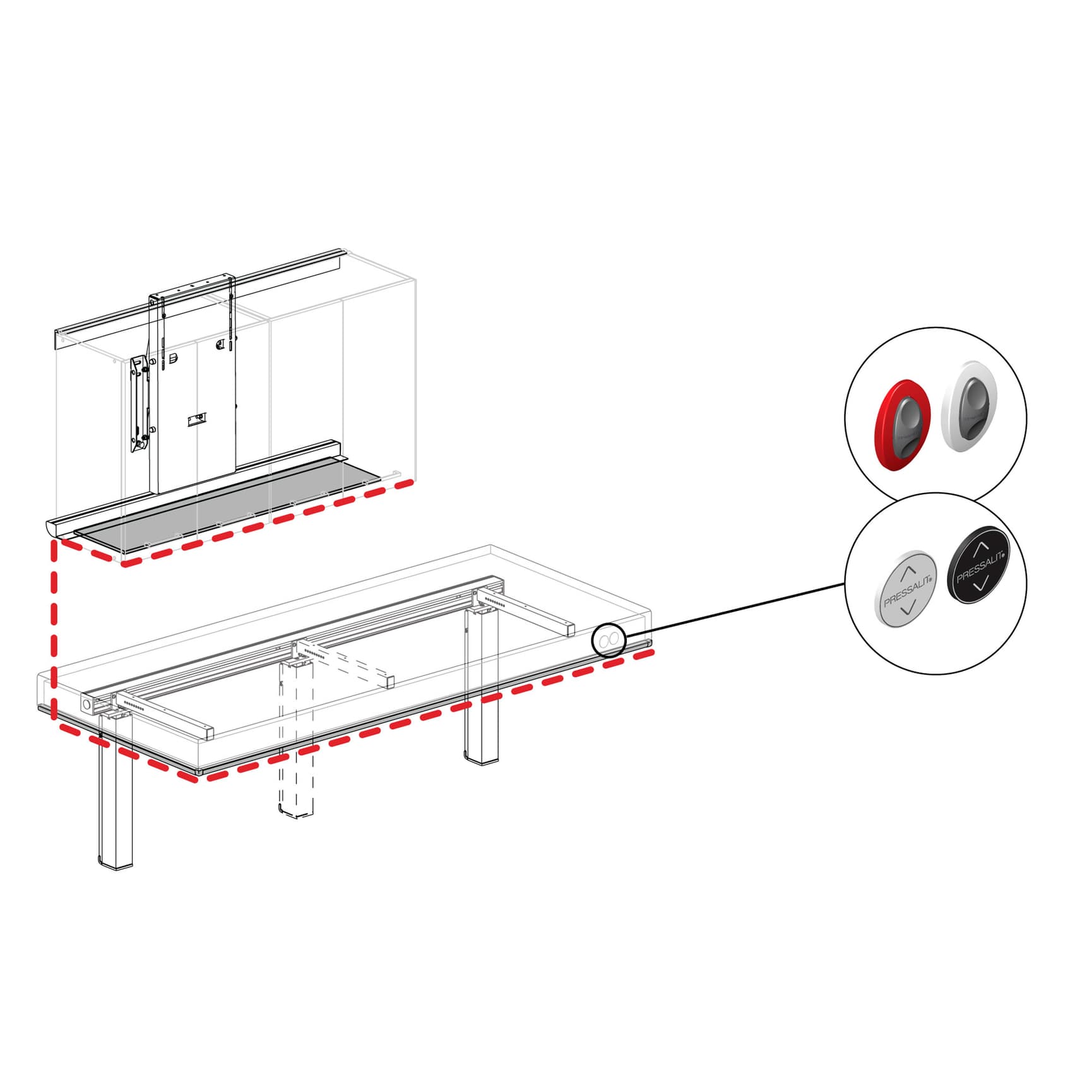 Safety systems for kitchen lifts