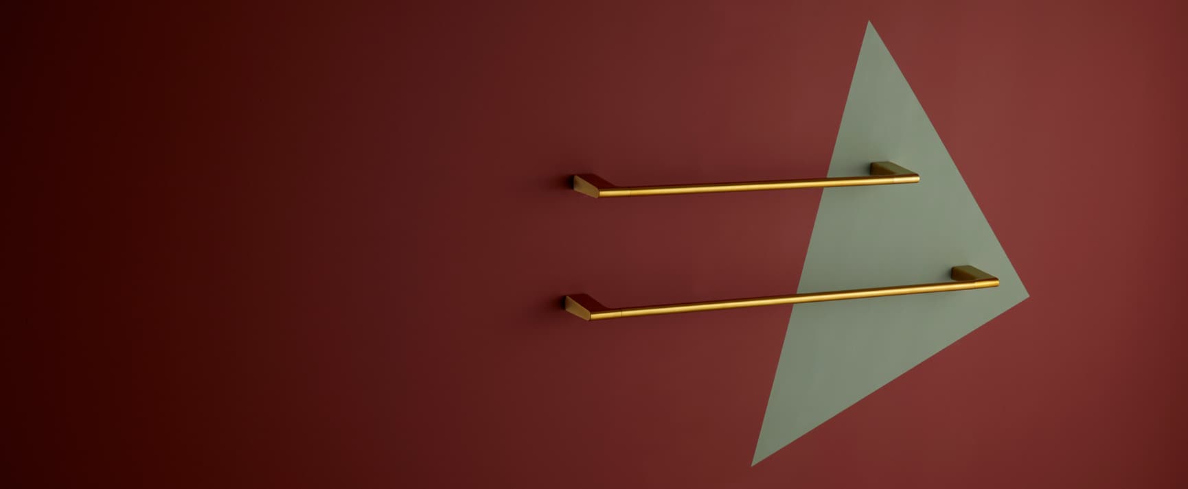 Pressalit STYLE bathroom accessories, towel railbars, brushed brass