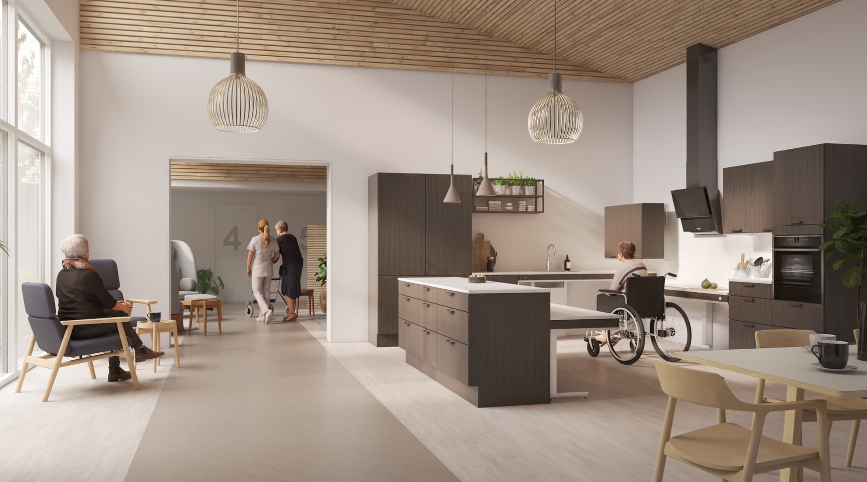 Pressalit INDIVO height adjustable worktops