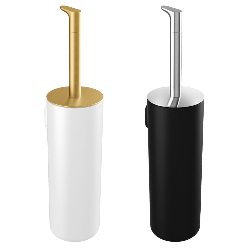 Pressalit STYLE toilet brush, white and black